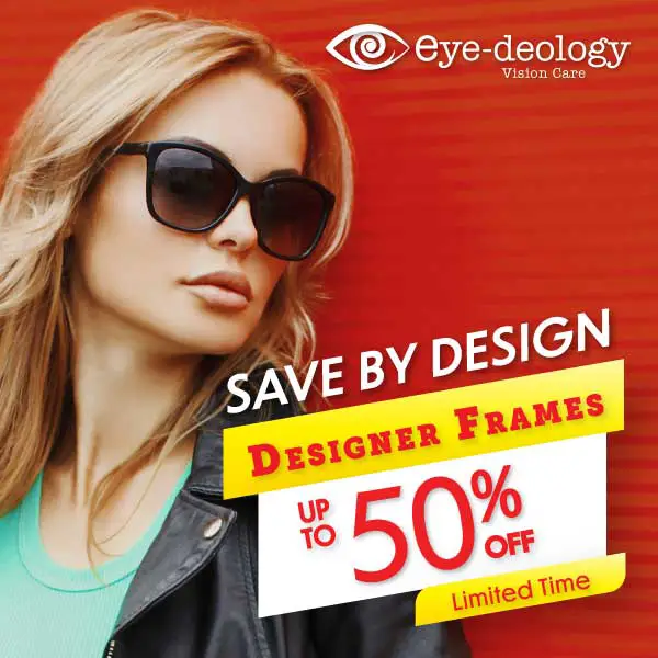 Save Up To 50% On Designer Eyeglass Frames