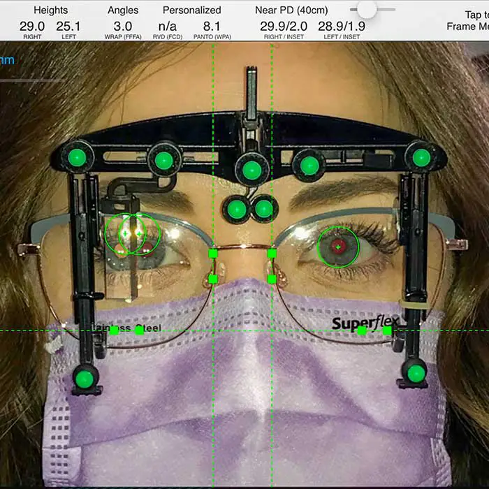Digital Computer Eye Glass Measurements